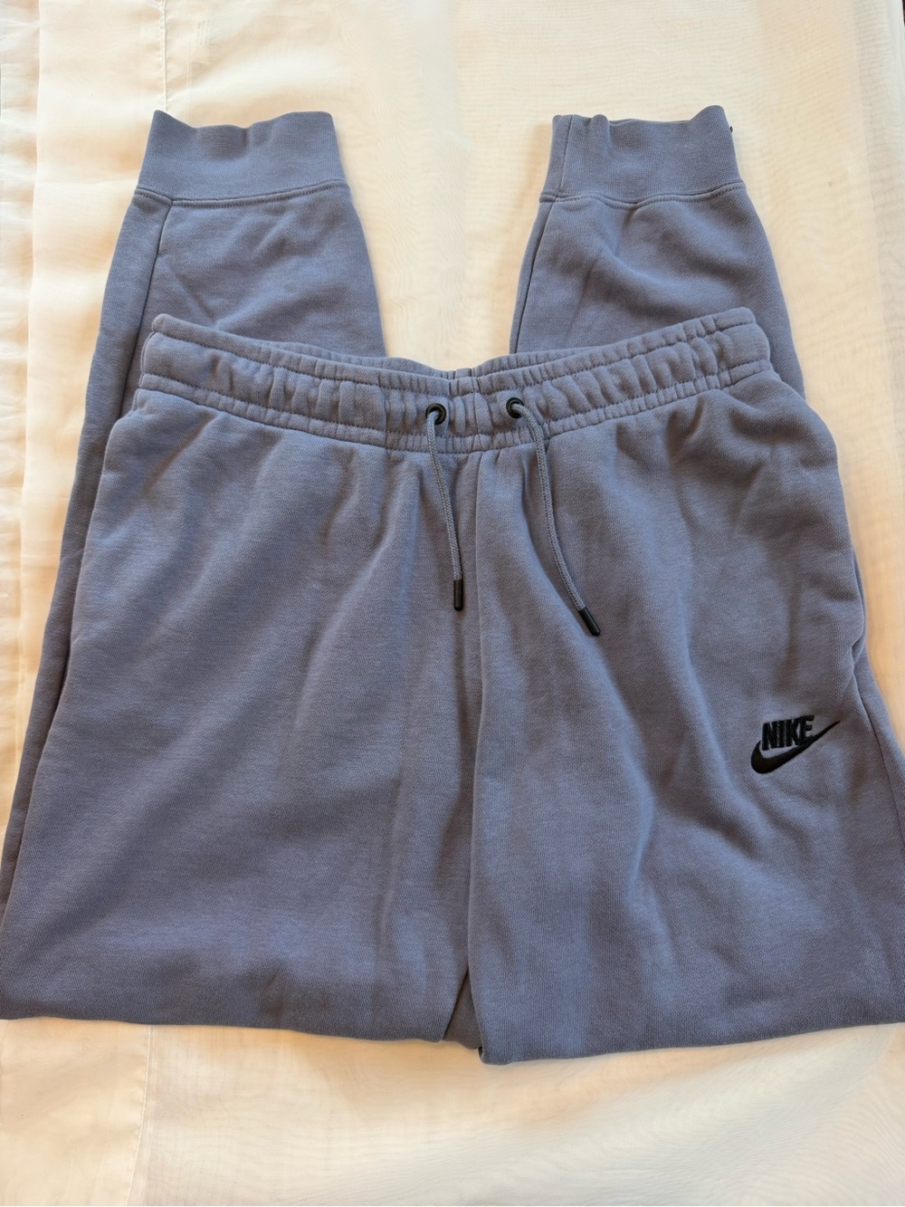 Nike Slate Blue Fleece Joggers with Black Logo